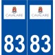 83 Cavalaire-sur-Mer logo autocollant plaque stickers ville