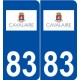 83 Cavalaire-sur-Mer logo autocollant plaque stickers ville