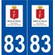 83 Flayosc logo autocollant plaque stickers ville