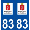83 Flayosc logo autocollant plaque stickers ville