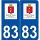 83 Flayosc logo autocollant plaque stickers ville