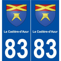 83 La Cadière-d'Azur blason autocollant plaque stickers ville