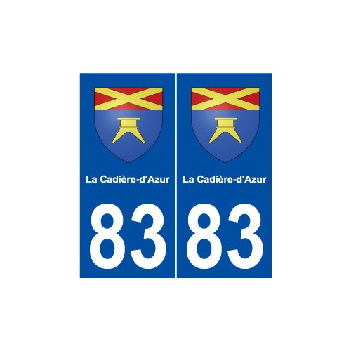 83 La Cadière-d'Azur blason autocollant plaque stickers ville