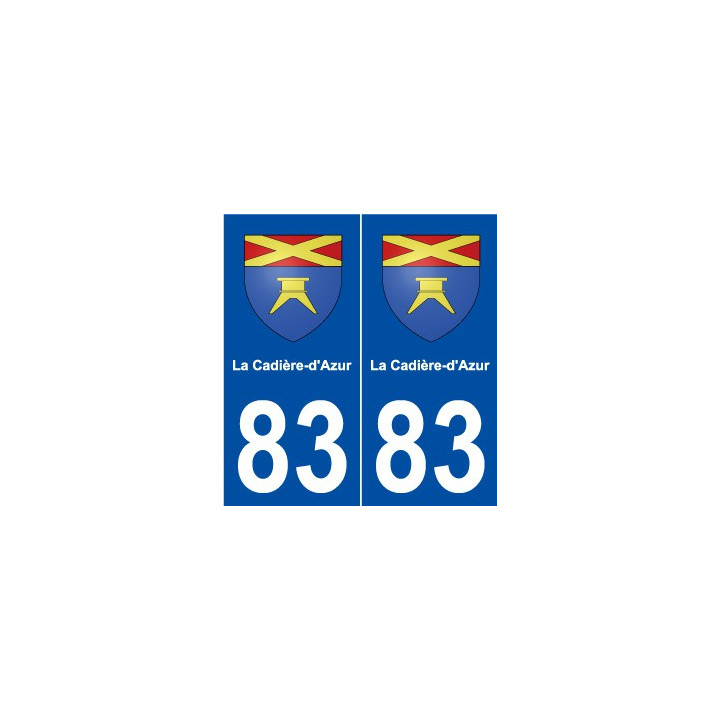 83 La Cadière-d'Azur blason autocollant plaque stickers ville