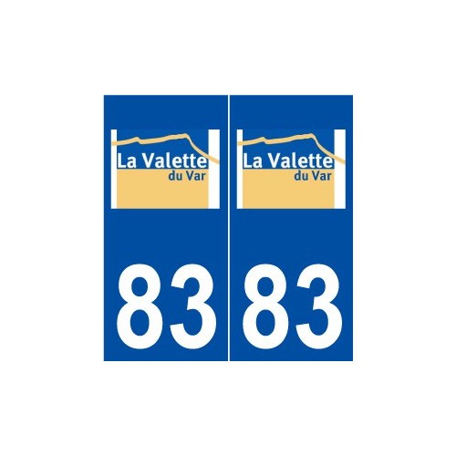 83 La Valette-du-Var logo autocollant plaque stickers ville