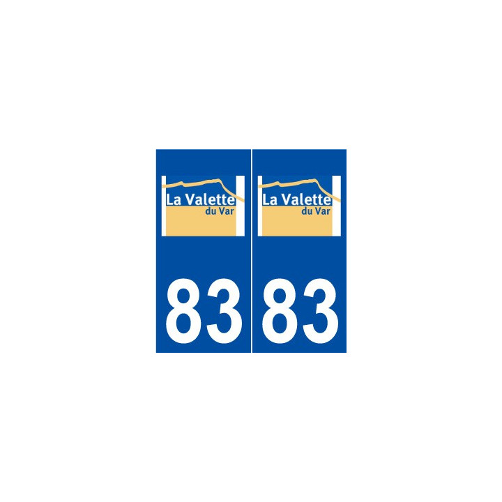 83 La Valette-du-Var logo autocollant plaque stickers ville