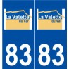 83 La Valette-du-Var logo autocollant plaque stickers ville