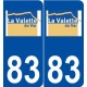 83 La Valette-du-Var logo autocollant plaque stickers ville