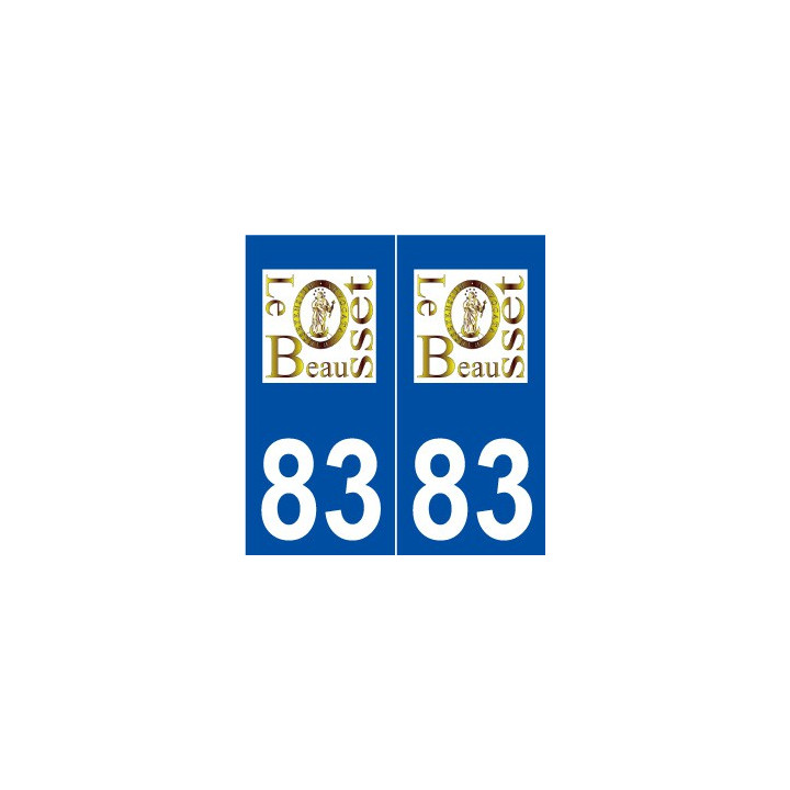 83 Le Beausset logo autocollant plaque stickers ville