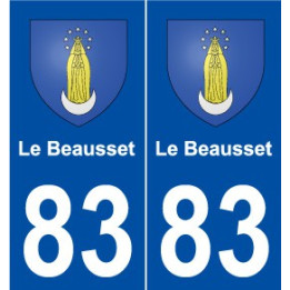 83 Le Beausset blason autocollant plaque stickers ville