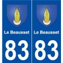 83 Le Beausset blason autocollant plaque stickers ville