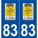 83 Le Cannet-des-Maures logo autocollant plaque stickers ville
