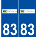 83 Le Castellet logo autocollant plaque stickers ville