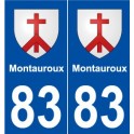 83 Montauroux blason autocollant plaque stickers ville