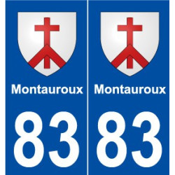 83 Montauroux blason autocollant plaque stickers ville