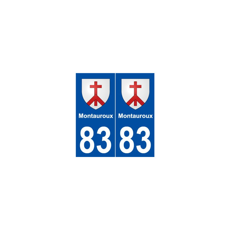 83 Montauroux blason autocollant plaque stickers ville