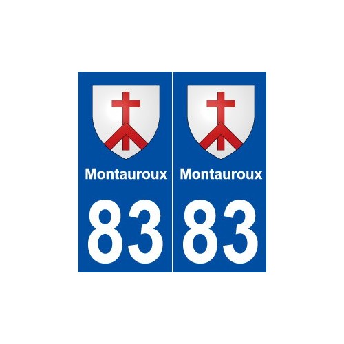 83 Montauroux blason autocollant plaque stickers ville