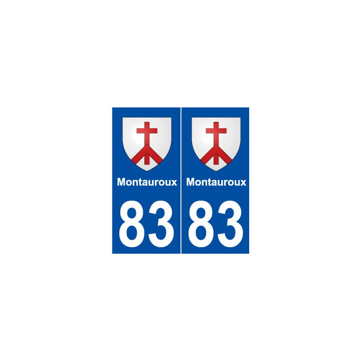83 Montauroux blason autocollant plaque stickers ville