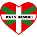 Adesivo cuore dei paesi Baschi adesivo