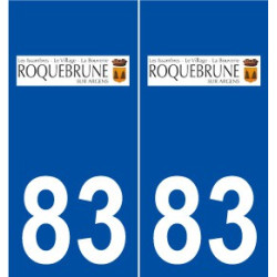 83 Roquebrune-sur-Argens logo autocollant plaque stickers ville
