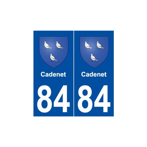 84 Cadenet blason autocollant plaque stickers ville