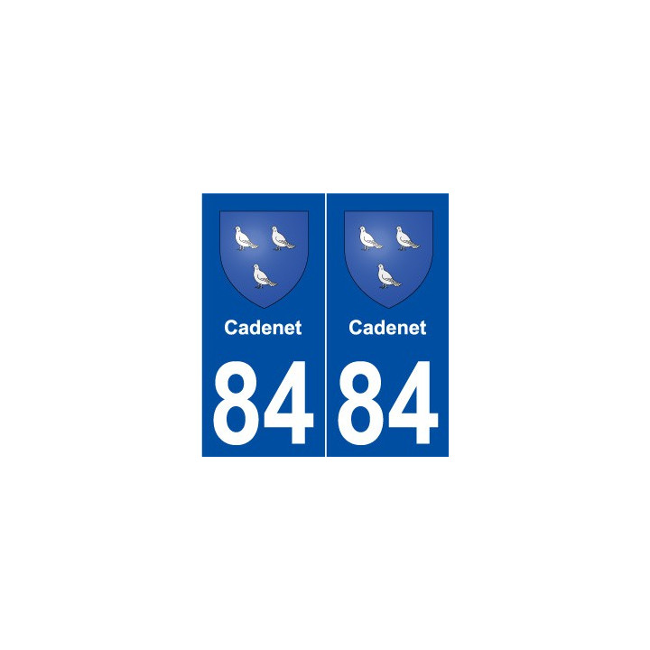 84 Cadenet blason autocollant plaque stickers ville