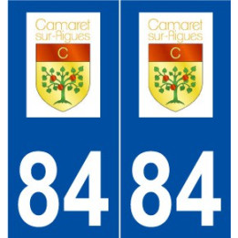 84 Camaret-sur-Aigues logo autocollant plaque stickers ville