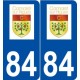 84 Camaret-sur-Aigues logo autocollant plaque stickers ville