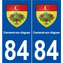 84 Camaret-sur-Aigues blason autocollant plaque stickers ville