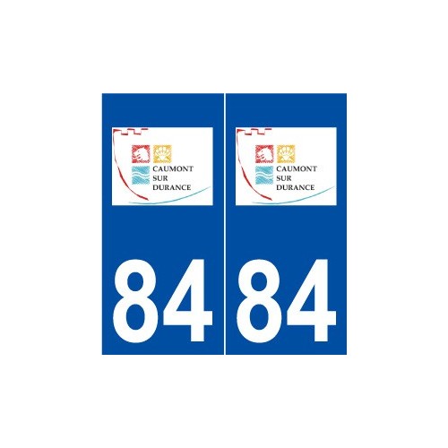 84 Caumont-sur-Durance logo autocollant plaque stickers ville