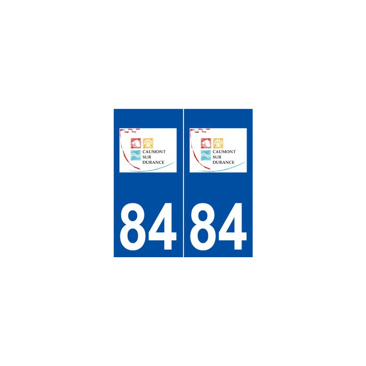 84 Caumont-sur-Durance logo autocollant plaque stickers ville