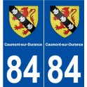 84 Caumont-sur-Durance  blason autocollant plaque stickers ville