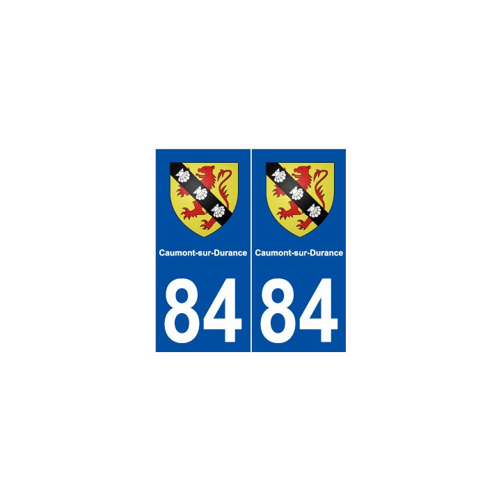 84 Caumont-sur-Durance  blason autocollant plaque stickers ville