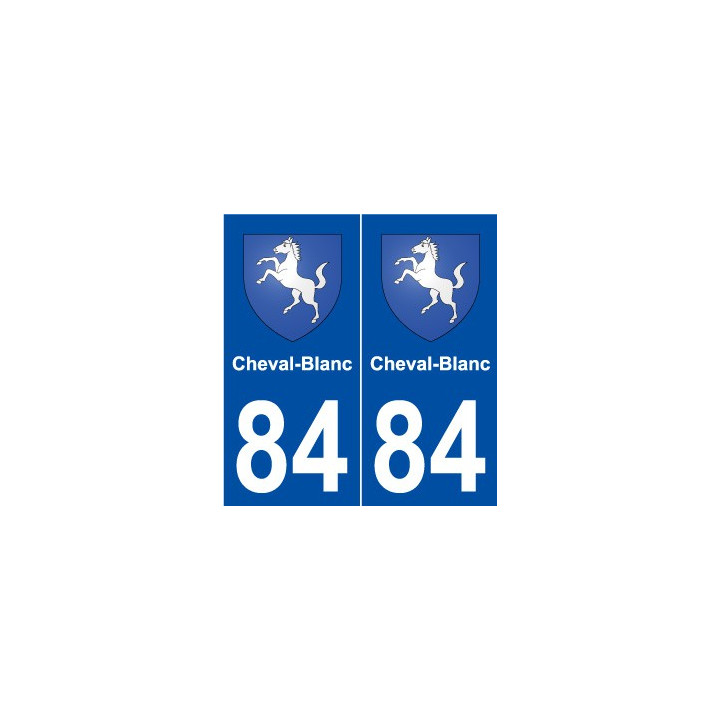 84 Cheval-Blanc blason autocollant plaque stickers ville