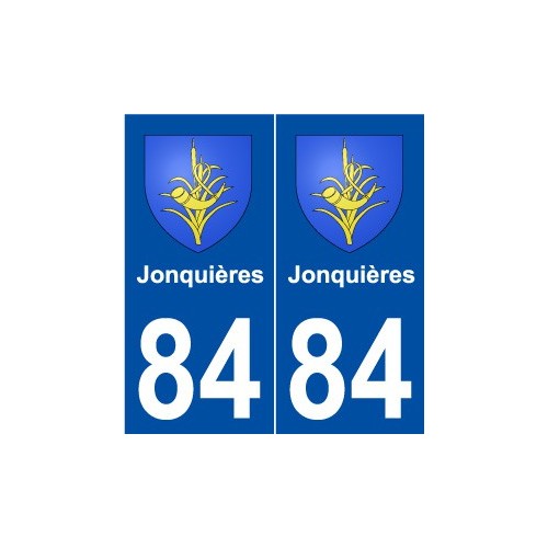 84 Jonquières blason autocollant plaque stickers ville