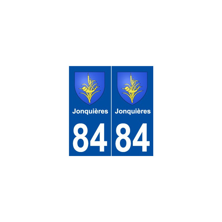 84 Jonquières blason autocollant plaque stickers ville