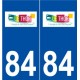 84 Le Thor logo autocollant plaque stickers ville