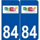 84 Le Thor logo autocollant plaque stickers ville