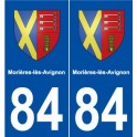 84 Morières-lès-Avignon blason autocollant plaque stickers ville