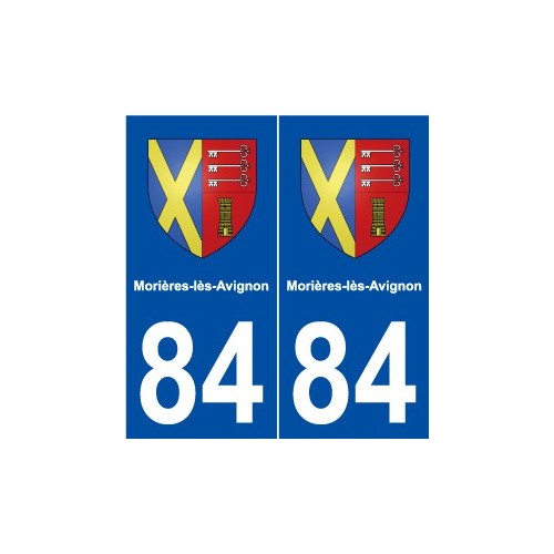 84 Morières-lès-Avignon blason autocollant plaque stickers ville