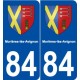 84 Morières-lès-Avignon blason autocollant plaque stickers ville