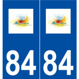 84 Morières-lès-Avignon logo autocollant plaque stickers ville