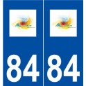 84 Morières-lès-Avignon logo autocollant plaque stickers ville