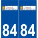 84 Pernes-les-Fontaines logo autocollant plaque stickers ville