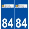 84 Pernes-les-Fontaines logo autocollant plaque stickers ville