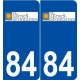 84 Pernes-les-Fontaines logo autocollant plaque stickers ville