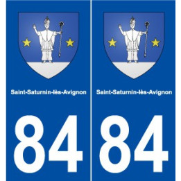 84 Saint-Saturnin-lès-Avignon blason autocollant plaque stickers ville