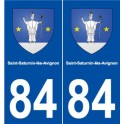 84 Saint-Saturnin-lès-Avignon blason autocollant plaque stickers ville