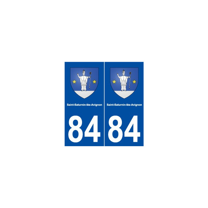 84 Saint-Saturnin-lès-Avignon blason autocollant plaque stickers ville