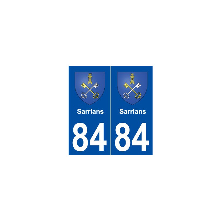 84 Sarrians blason autocollant plaque stickers ville